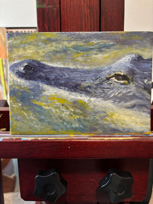 "Mini Gator Study" - Original Oil Painting on Canvas Board