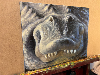 "Gator Grin" - Original Oil Painting on Canvas Board