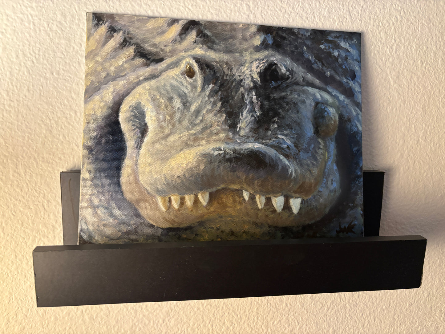 "Gator Grin" - Original Oil Painting on Canvas Board