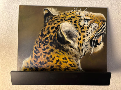 "Hopeful Leopard" - Original Oil Painting on Canvas Board