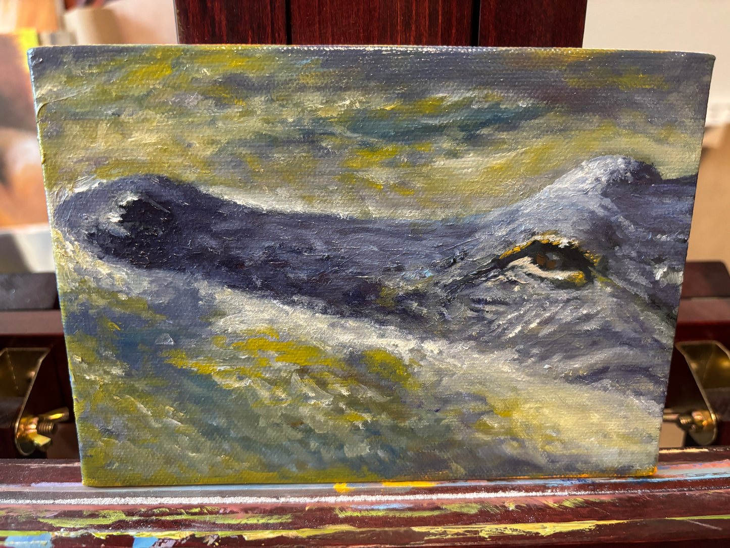 "Mini Gator Study" - Original Oil Painting on Canvas Board