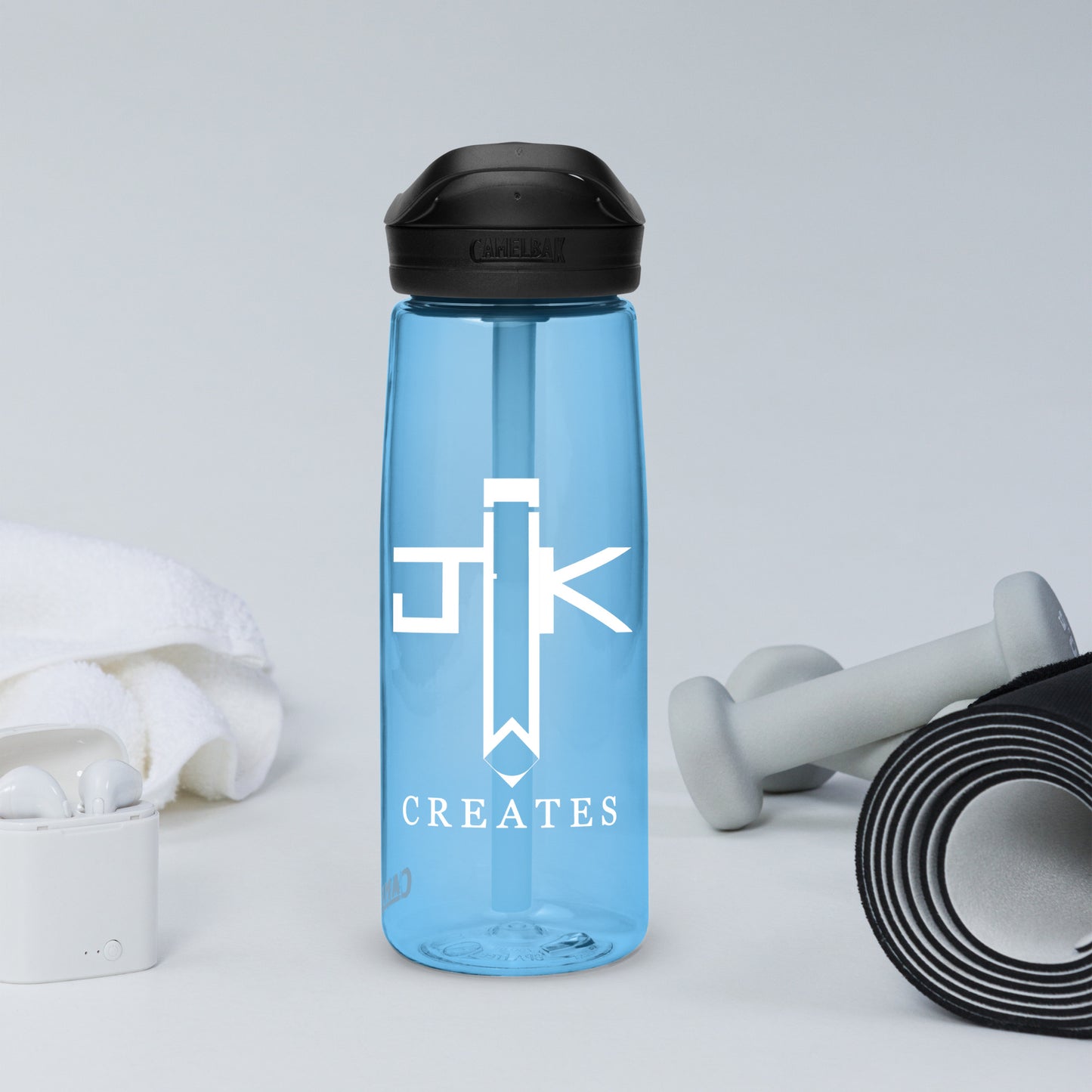 JWK Creates Logo Sports Water Bottle