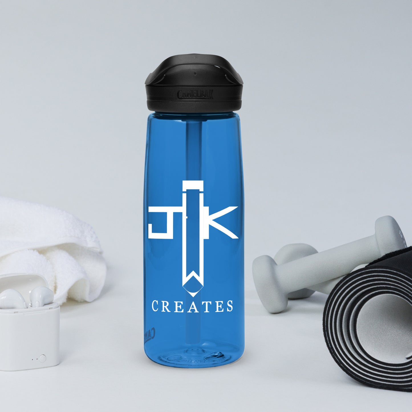 JWK Creates Logo Sports Water Bottle