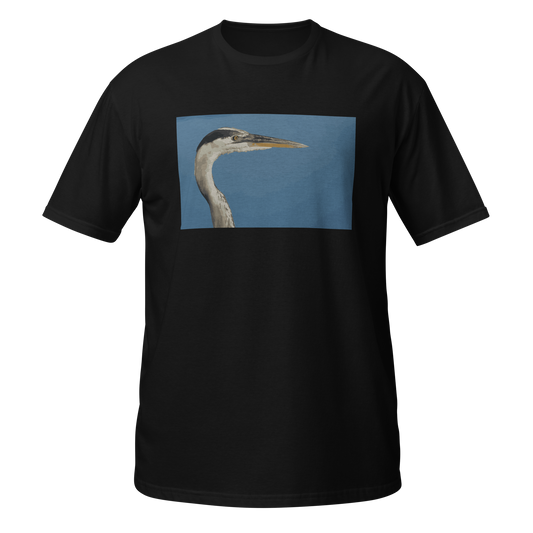 Graphic Great Blue Heron Short-Sleeve Unisex T-Shirt