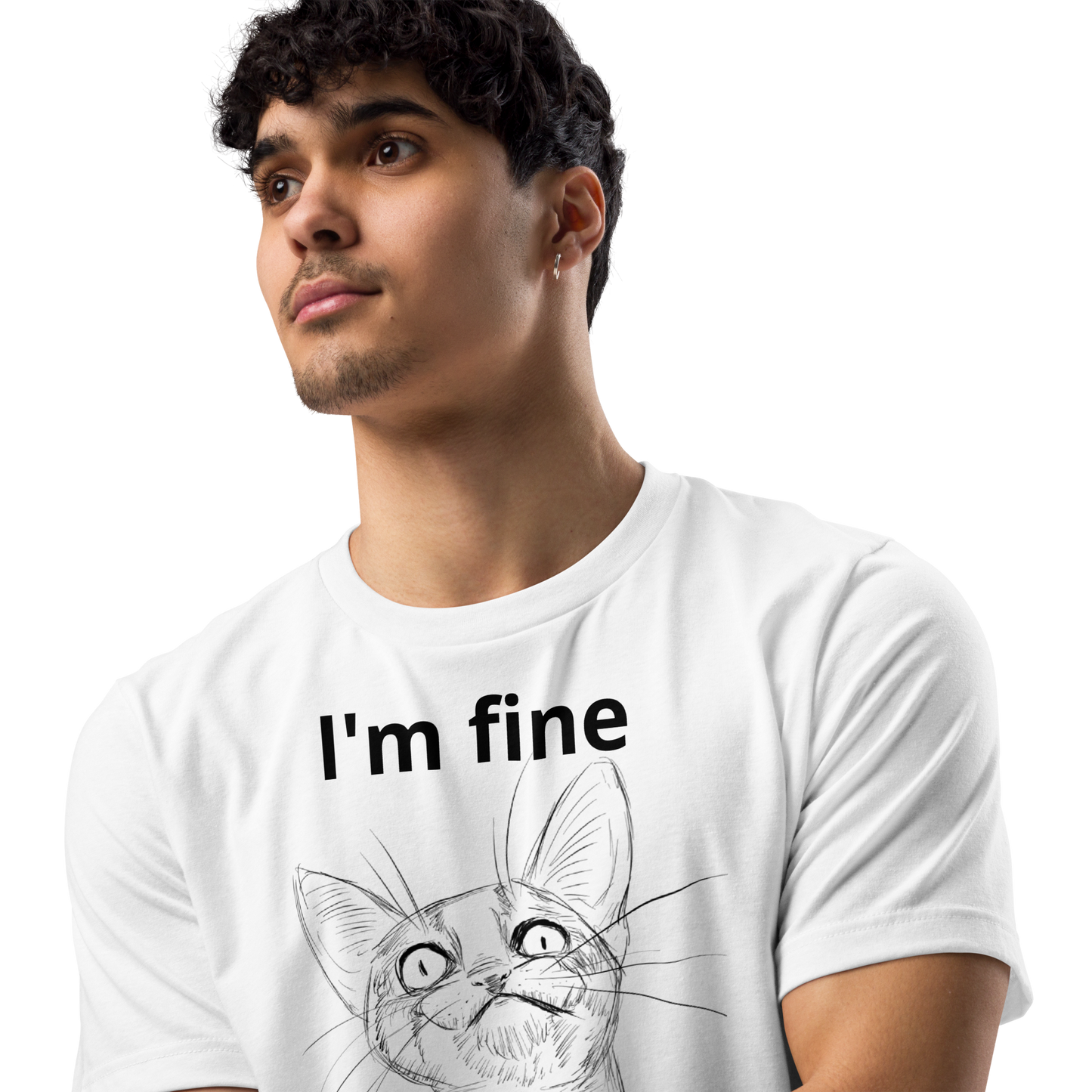 I'm Fine Graphic Tee Unisex staple eco t-shirt