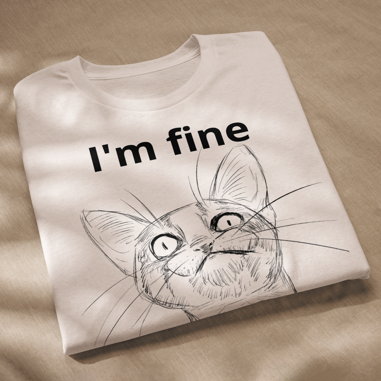 I'm Fine Graphic Tee Unisex staple eco t-shirt