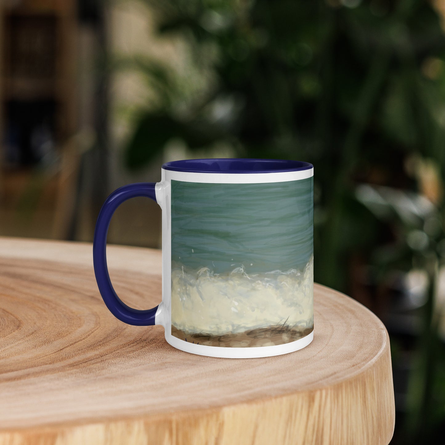 "Seagull Study" Mug with Color Inside