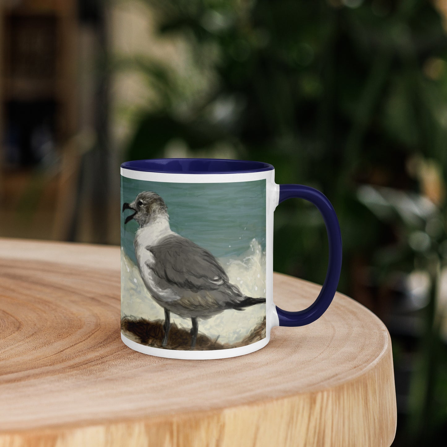 "Seagull Study" Mug with Color Inside