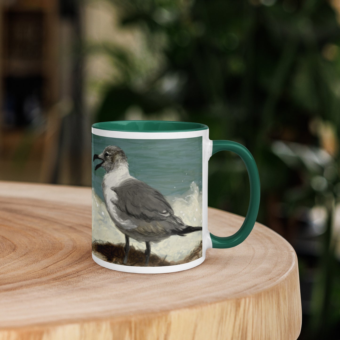 "Seagull Study" Mug with Color Inside