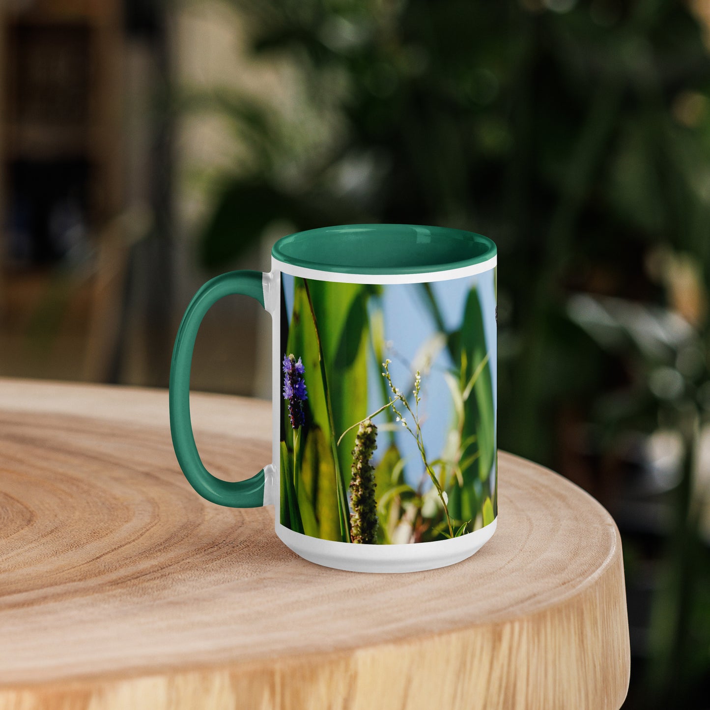 "Butterfly Feast" Mug with Color Inside