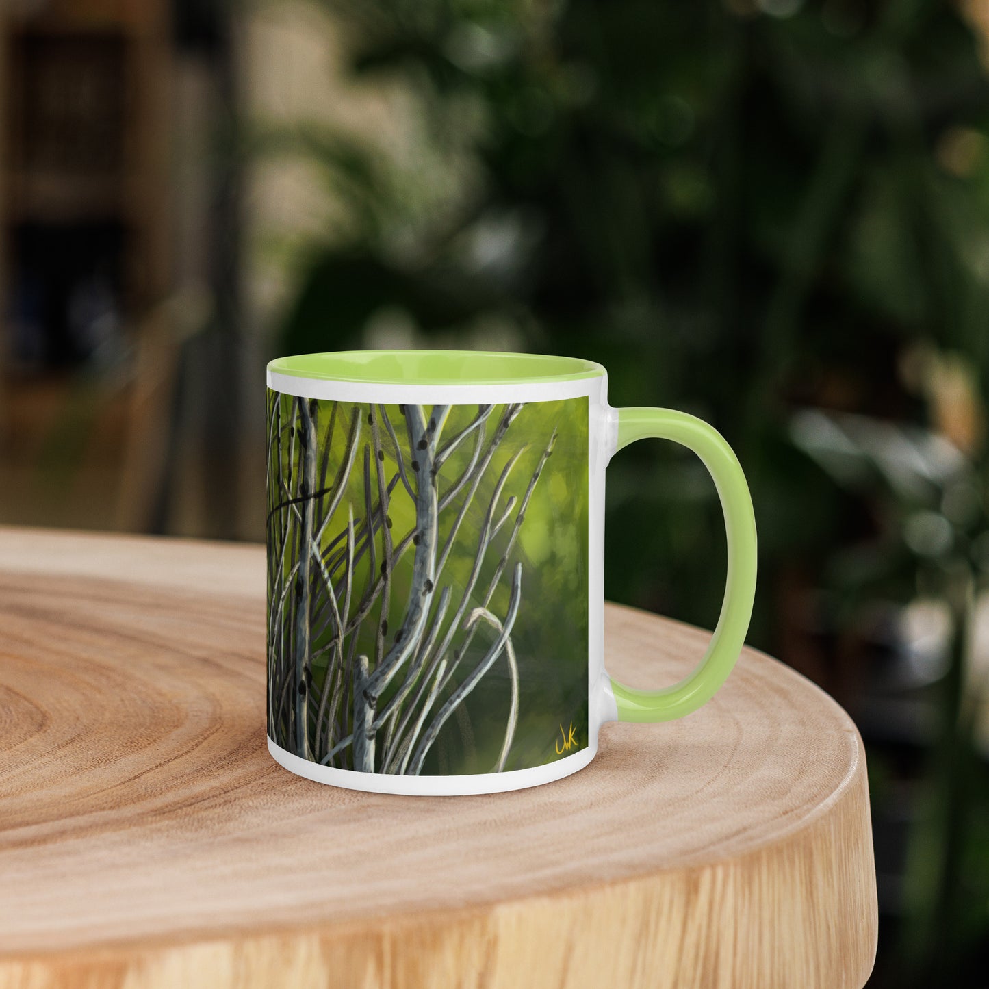 "In the Woods" Mug with Color Inside