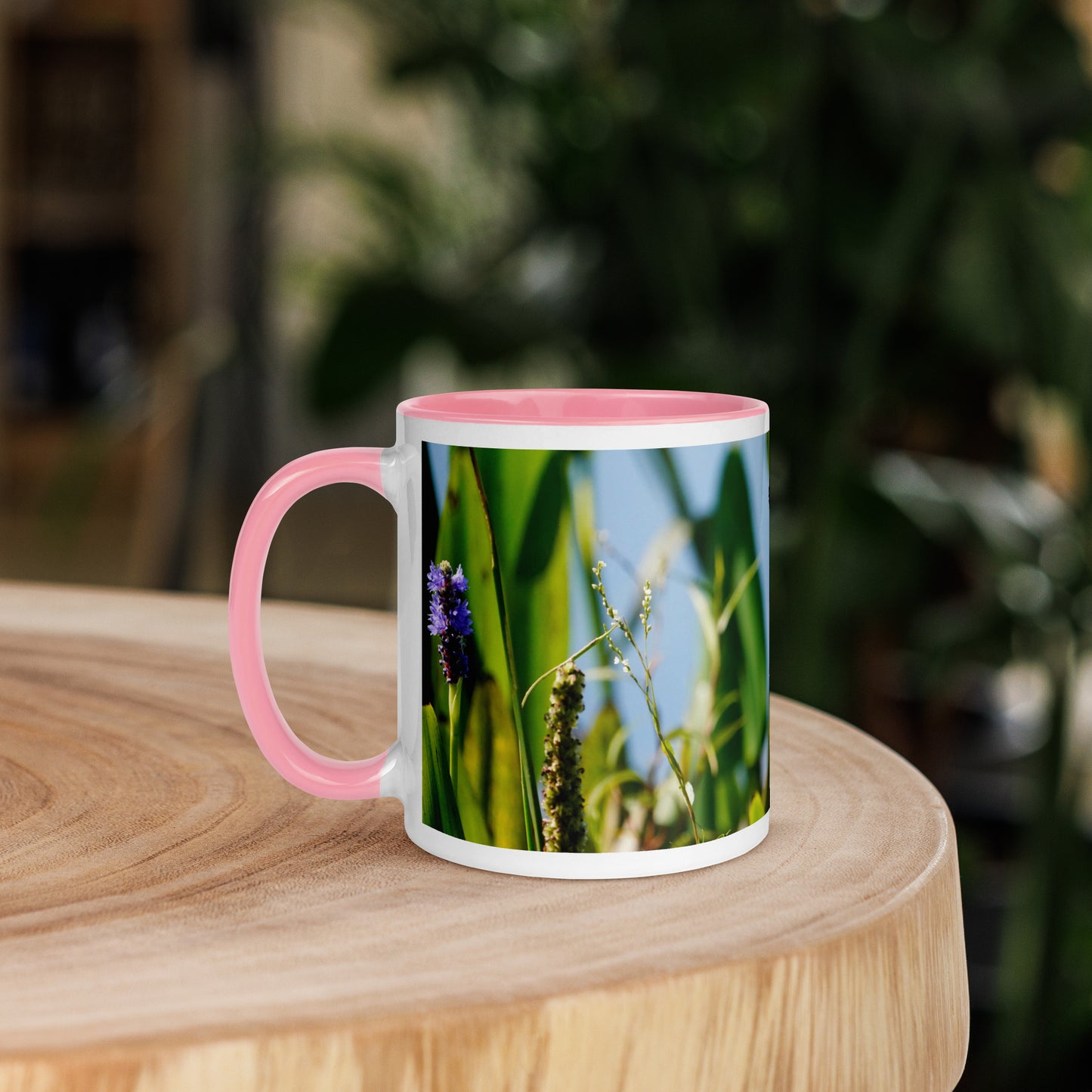 "Butterfly Feast" Mug with Color Inside