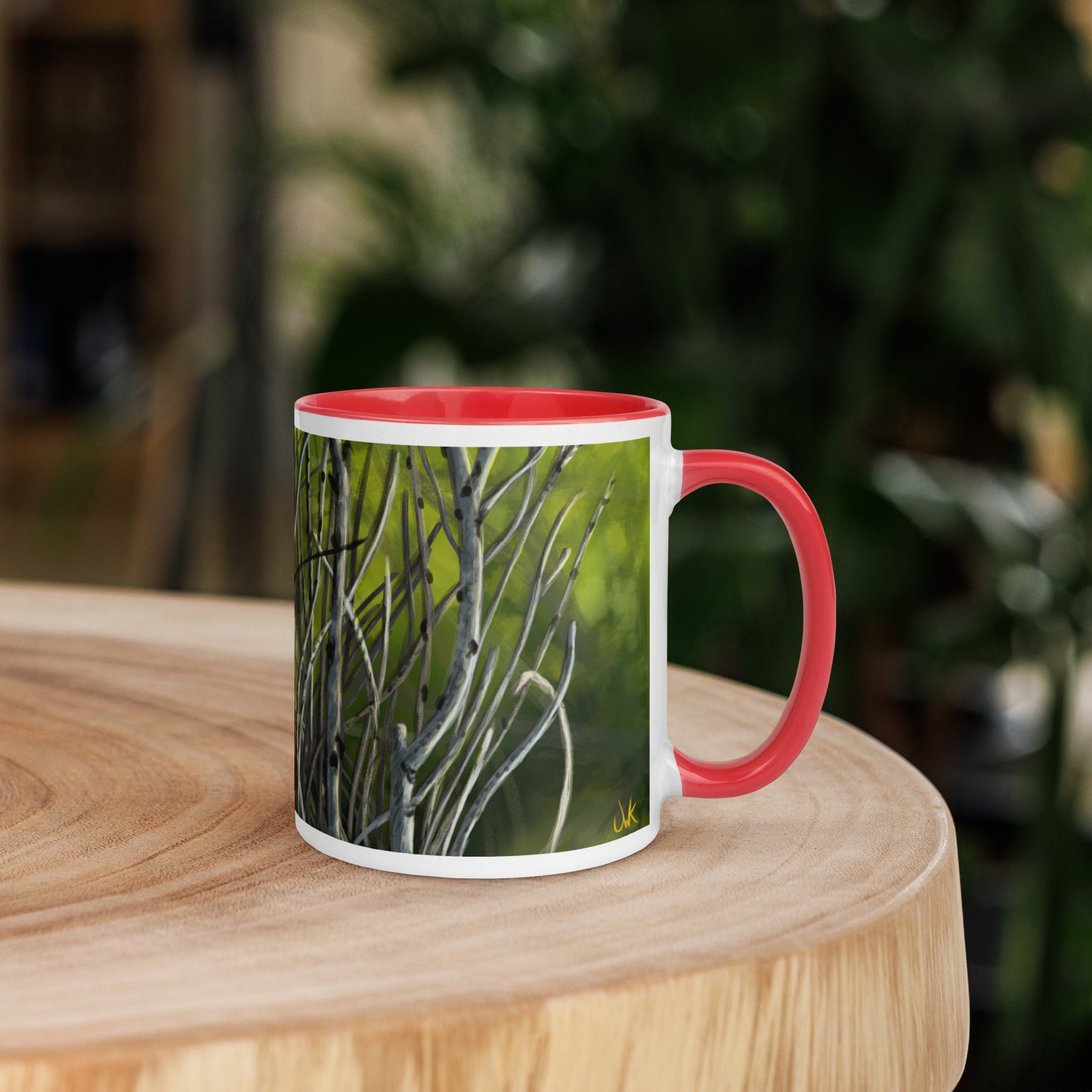 "In the Woods" Mug with Color Inside